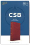 CSB Giant Print Reference Bible - Leathersoft Brown